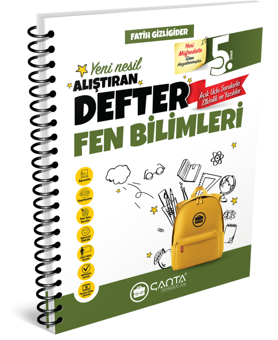 5. Sınıf Fen Bilimleri Alıştıran Defter