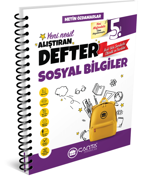 5. Sınıf Sosyal Bilgiler Alıştıran Defter