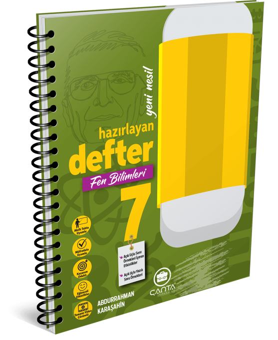 7. Sınıf Fen Bilimleri Hazırlayan Defter