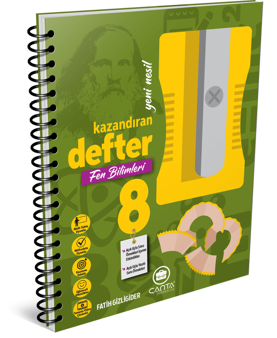 8. Sınıf Fen Bilimleri Kazandıran Defter